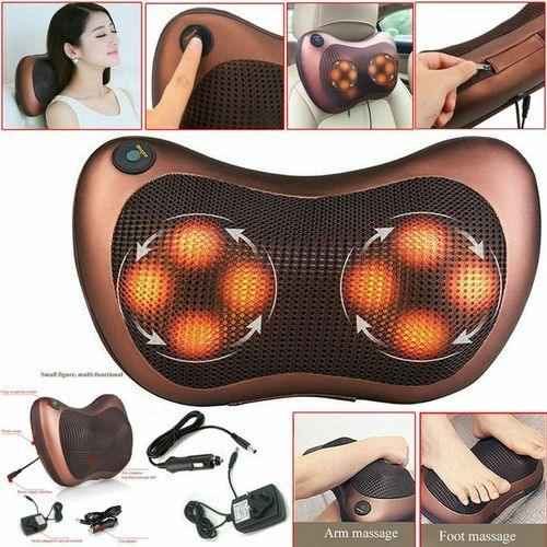 (free home delivery) Multifunctional Body Pillow Massager With Heat, Deep Tissue Kneading, Electric Back Massager