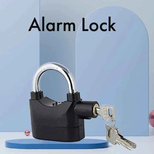 ( FREE HOME DELIVERY ) Alarm Lock Padlock Anti-Theft Security System Door Safety Lock (Black)
